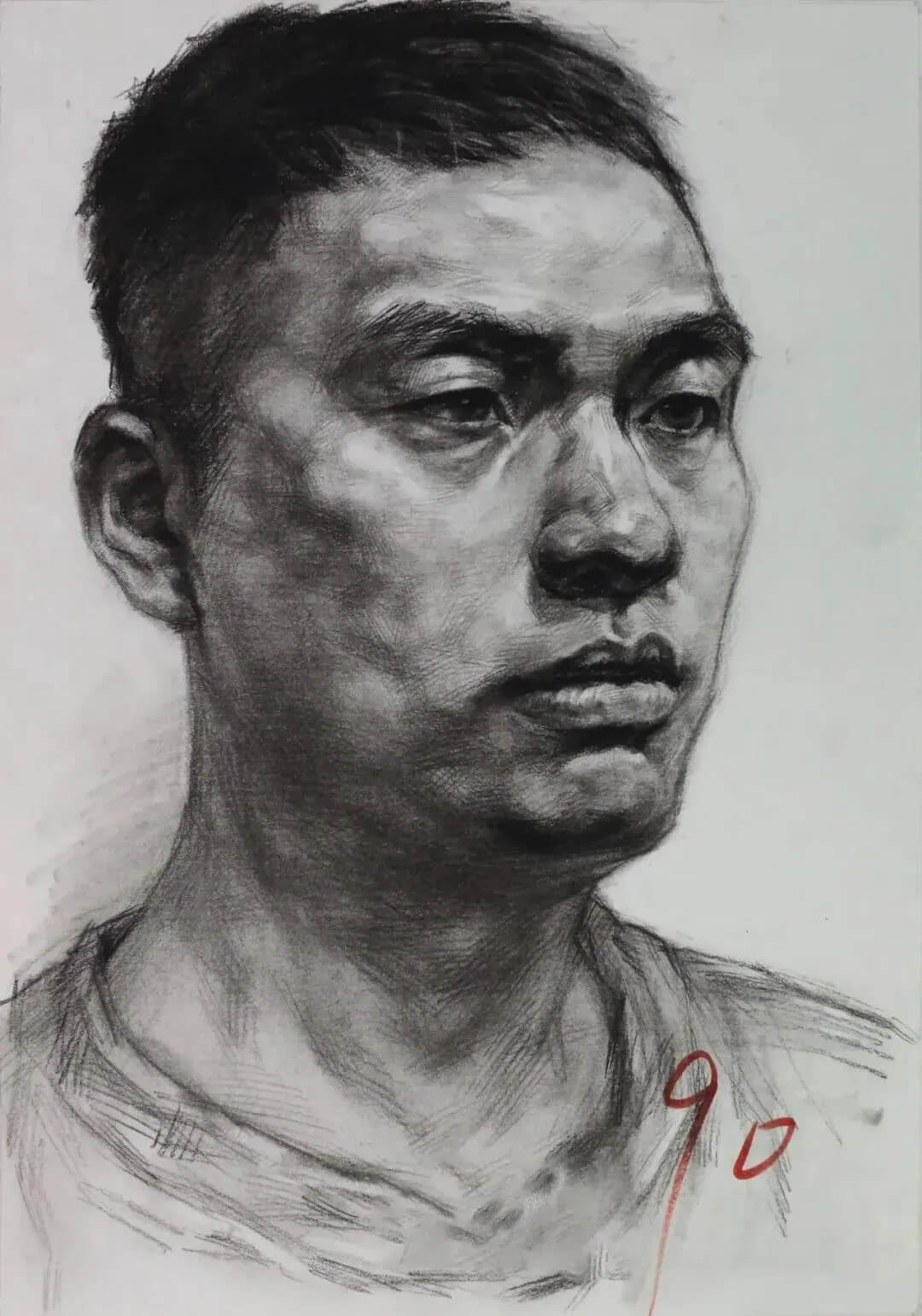 各省美术一模素描高分卷大pk，重庆美术集训画室带你来看看都有哪些共同特征？