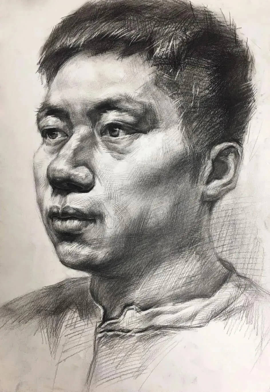 各省美术一模素描高分卷大pk，重庆美术集训画室带你来看看都有哪些共同特征？