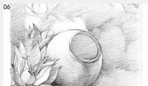 素描场景实操教程！花园一角怎么画？重庆画室学子看过来！图七