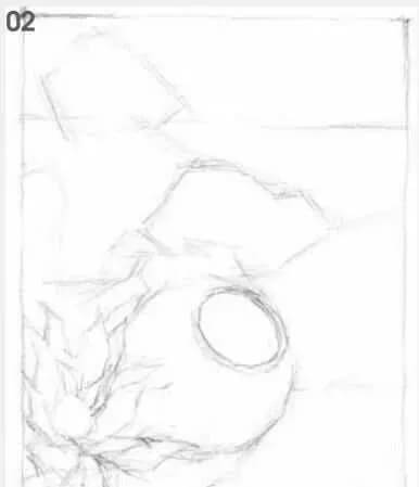 素描场景实操教程！花园一角怎么画？重庆画室学子看过来！图三