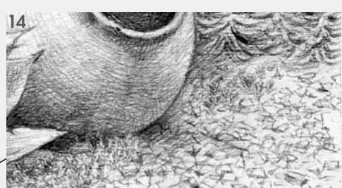素描场景实操教程！花园一角怎么画？重庆画室学子看过来！图十五