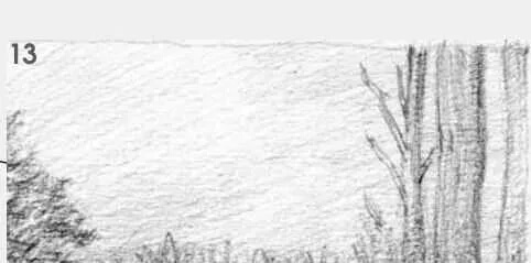 素描场景实操教程！花园一角怎么画？重庆画室学子看过来！图十四