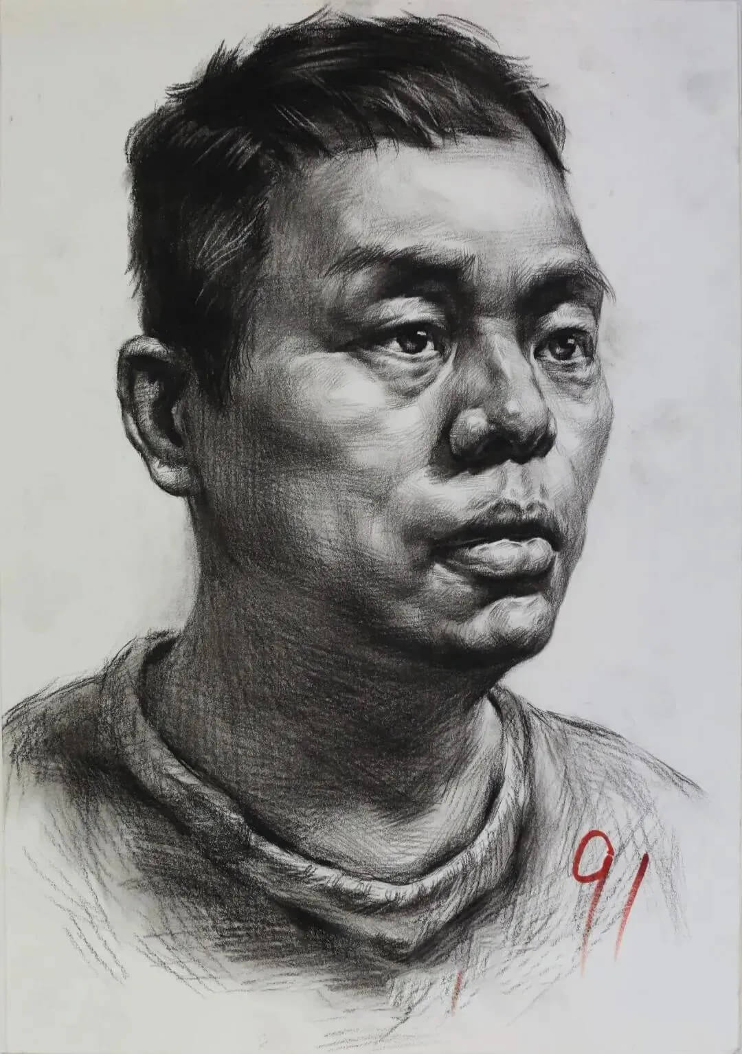 各省美术一模素描高分卷大pk，重庆美术集训画室带你来看看都有哪些共同特征？